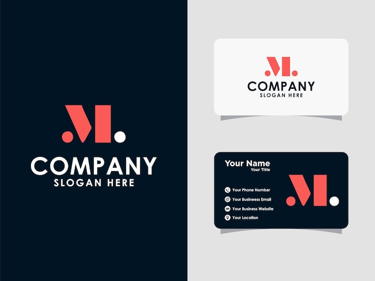 Vector minimalist monogram letter ml or lm logo design template