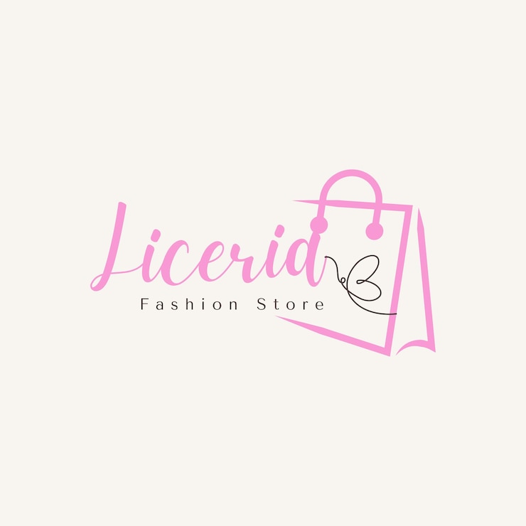 Vector minimalist online shopping logo with bag icon