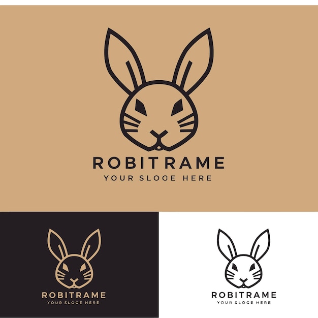 Minimalist Rabbit Logo