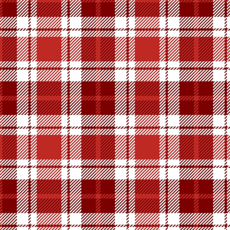 Vector minimalist red and white grid pattern