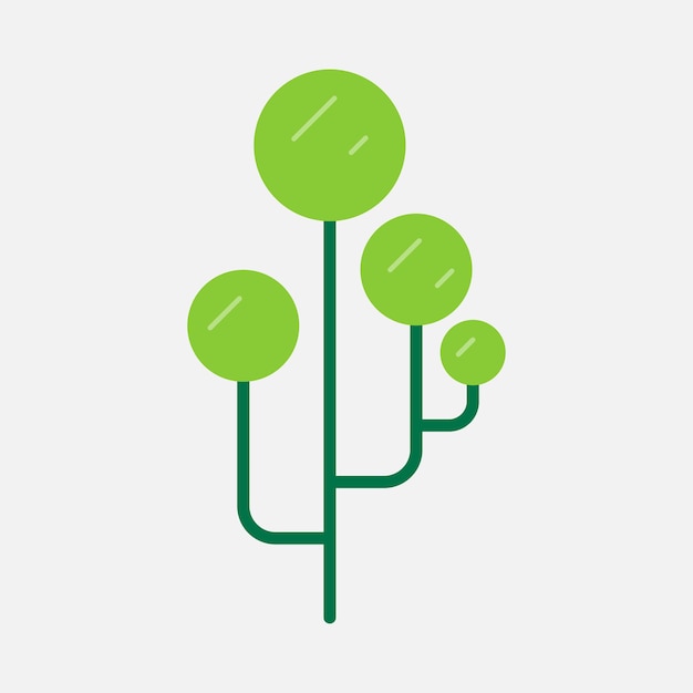 minimalist tree element design collection