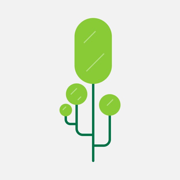 minimalist tree element design collection