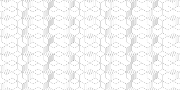 Minimalistic polygon line geometric patterns banner design