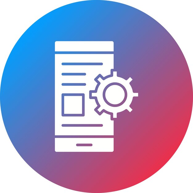 mobile app icon vector image can be used for coding and development