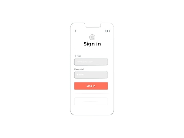 Mobile Sign In and Login UI Concept Vector Design for App Interfaces and User Experience
