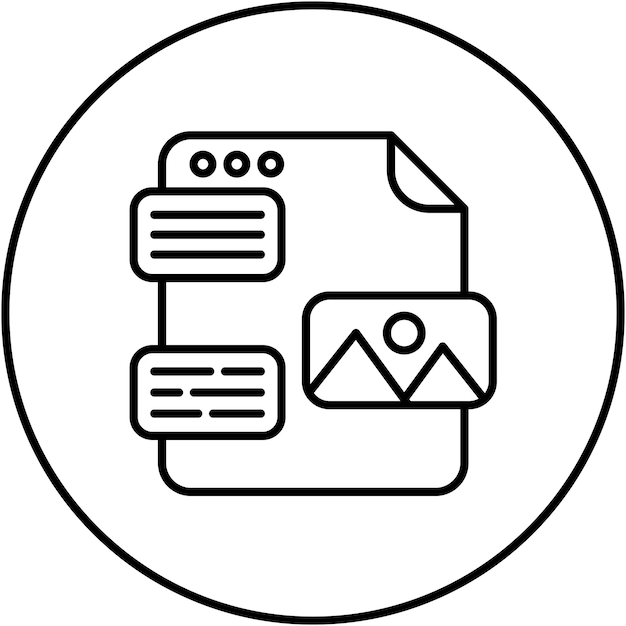Mockup icon vector image Can be used for UX and UI