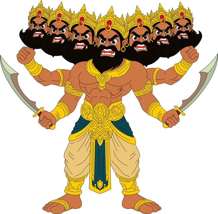 Vector model sheet of ravana ravan