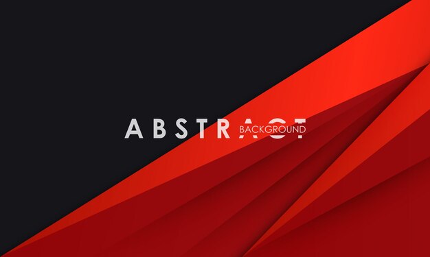 Modern abstract background black and red color