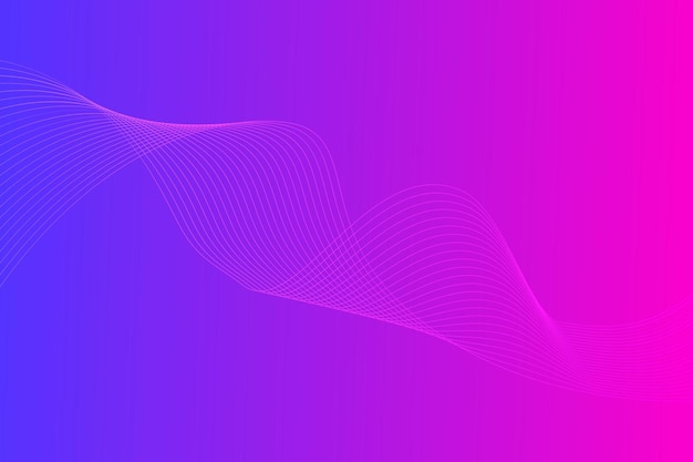 Modern abstract gradient curve wavy line background