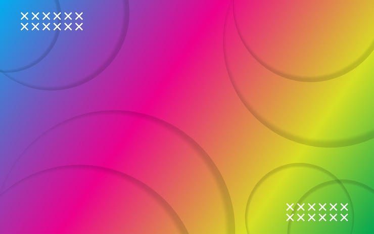 Vector modern abstract light silver background elegant circle shape design rainbow
