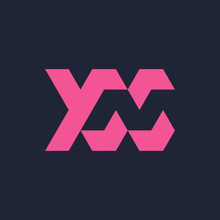 Vector modern and minimalist initial letter yn or ny monogram logo