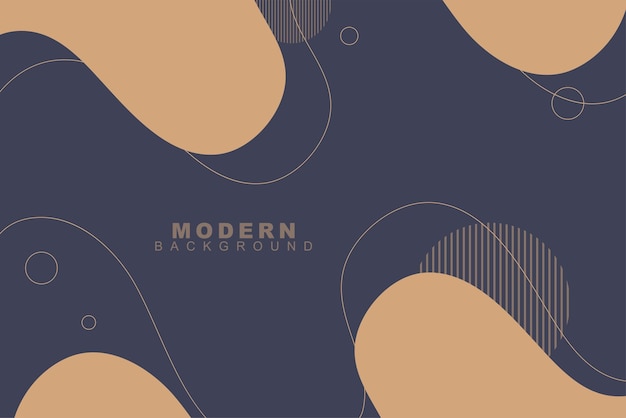 modern and trendy abstract background template with geometric and stroke style