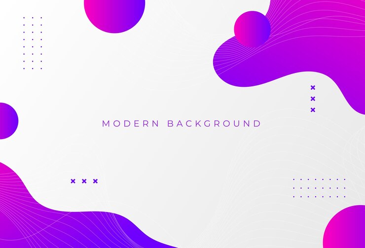 Vector modern backgrond wave and circle purple and pink gradation random line abstract eps 10