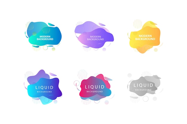 Modern Background Design Vector Background Gradient Brochure Template Sticker Banner