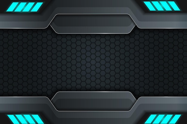 modern background overlapped layer shape turquoise color