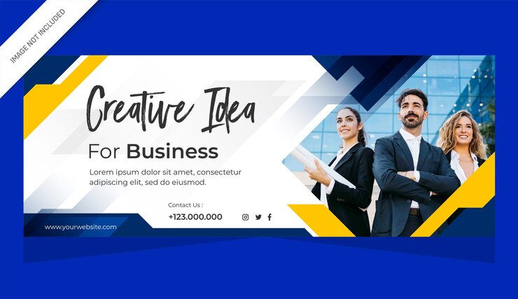 Vector modern banner creative business agency