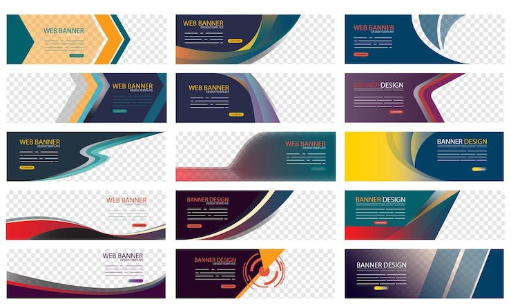 Vector modern banner templates