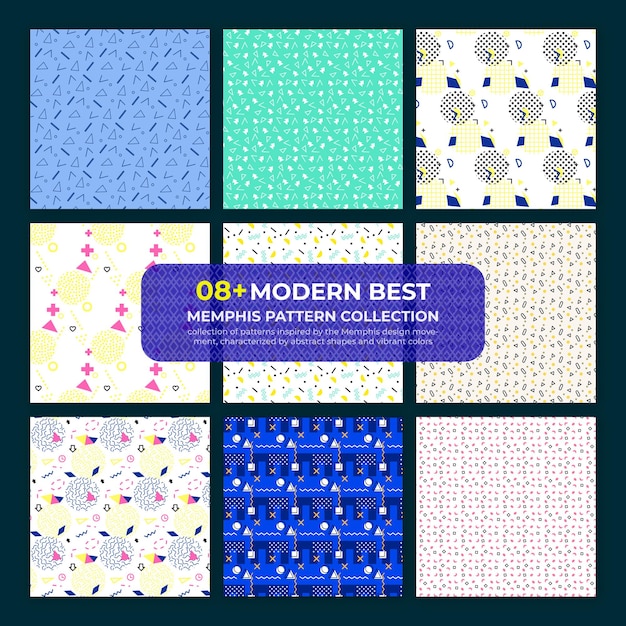 Modern Best Memphis Pattern Collection