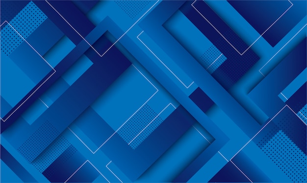 Modern blue square gradient trendy background