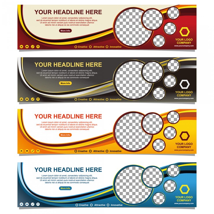 Vector modern business banner design