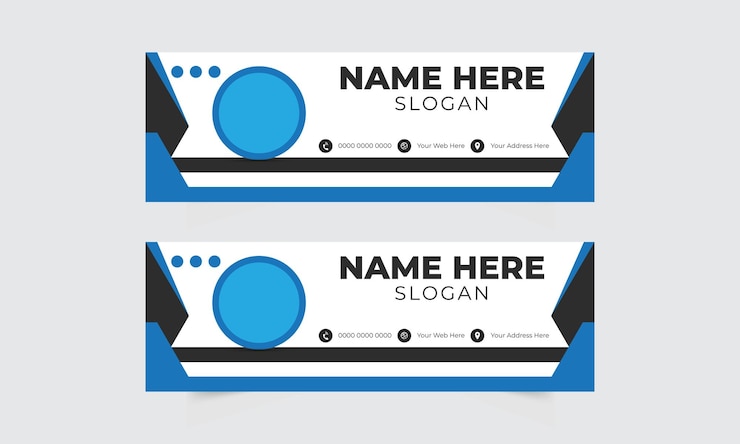 Vector modern business card design template free business card