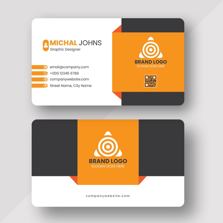 Modern business card design template vector