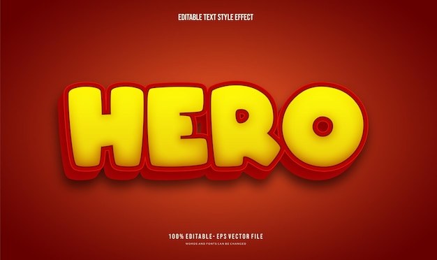 Modern cartoon Editable text effect Text style effect Editable fonts vector files