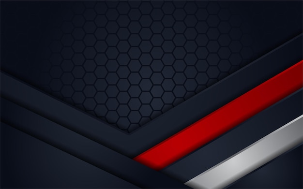 Modern Dark Navy Abstract Background Design Template