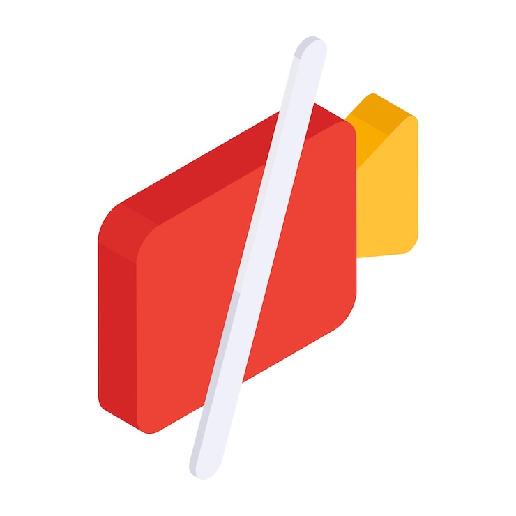 Vector modern design icon of no camera