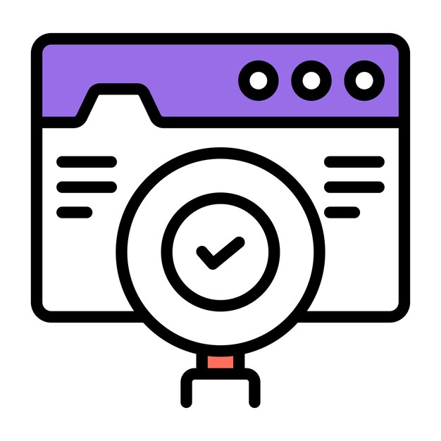 Modern design icon of search website