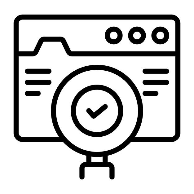 Modern design icon of search website