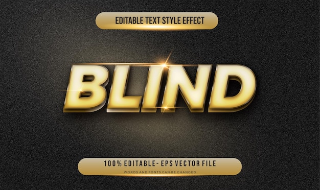 Modern editable text style Gold effect  . Editable font style.