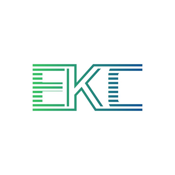 Vector modern ekc logo design letter ekc minimalist professional and versatile branding icon for business identity