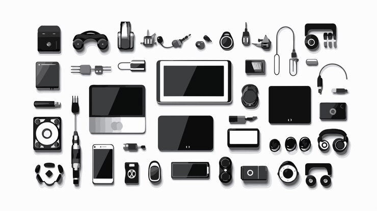 Vector modern gadgets technology design vector illustration