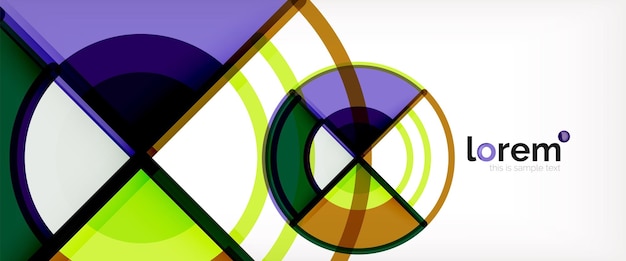 Modern geometric abstract background