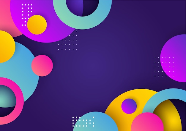 Modern geometric element colorful design background