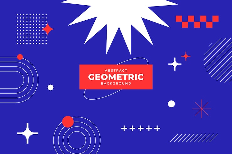 Vector modern geometric shapes design elements