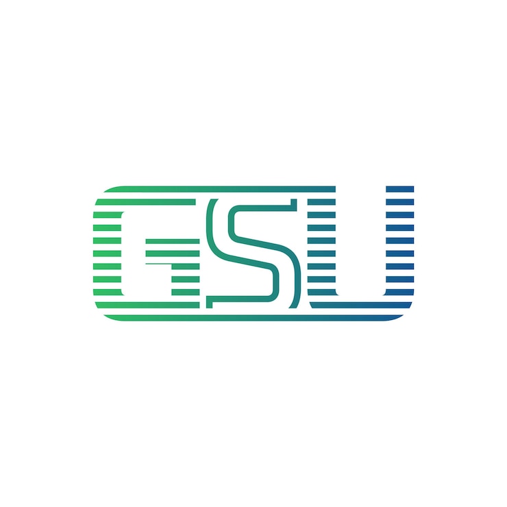 Vector modern gsu logo design letter gsu minimalist professional and versatile branding icon for business identity