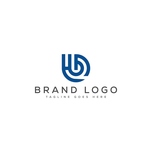 Modern HB Letter Logo Design