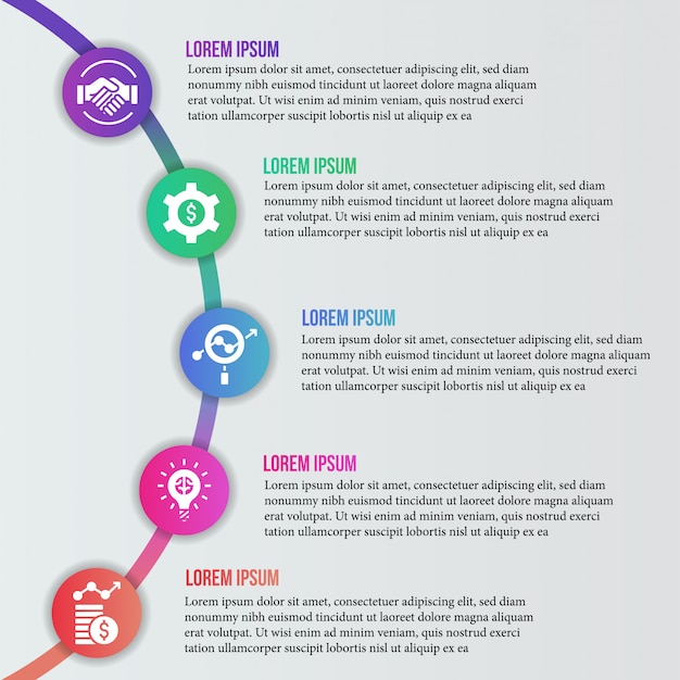 modern infographic with business icon