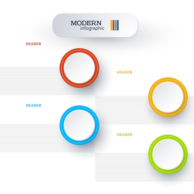 Modern infographics style business presentation design01
