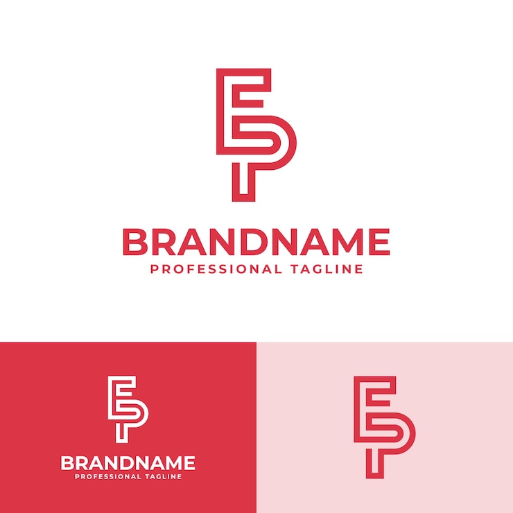 Vector modern initials ep logo suitable for business with ep or pe initials