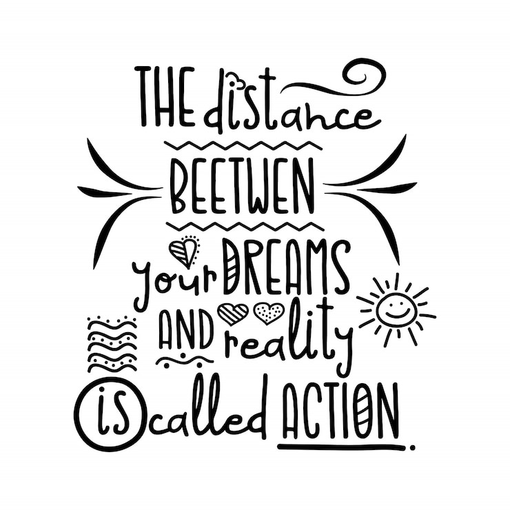 Vector modern inspirational quote