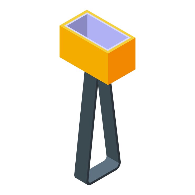 Vector modern lamp icon isometric vector interior stand home light