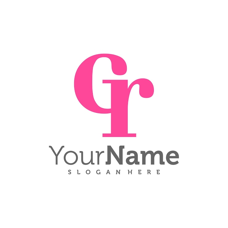 Vector modern letter cr logo design vector creative cr logo concepts template