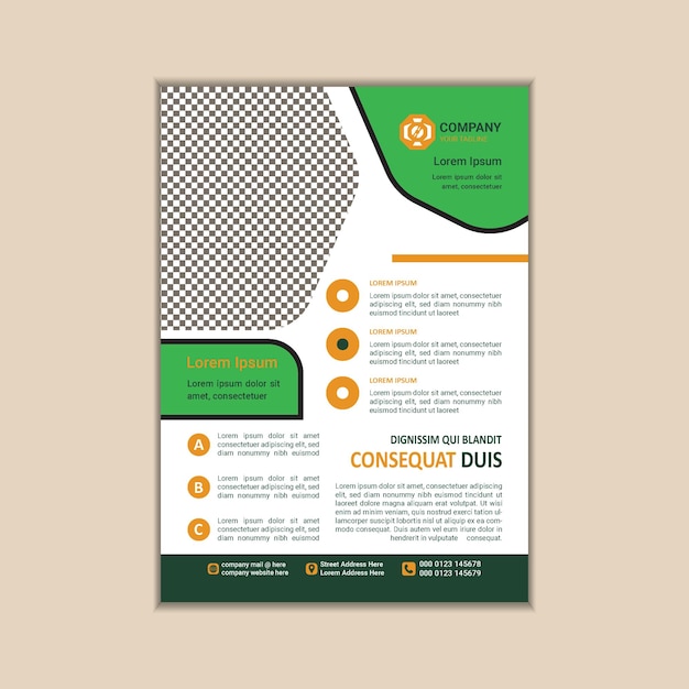 Modern Multipurpose Flyer Template Fully Editable and Print Ready A4 Size With Bleed