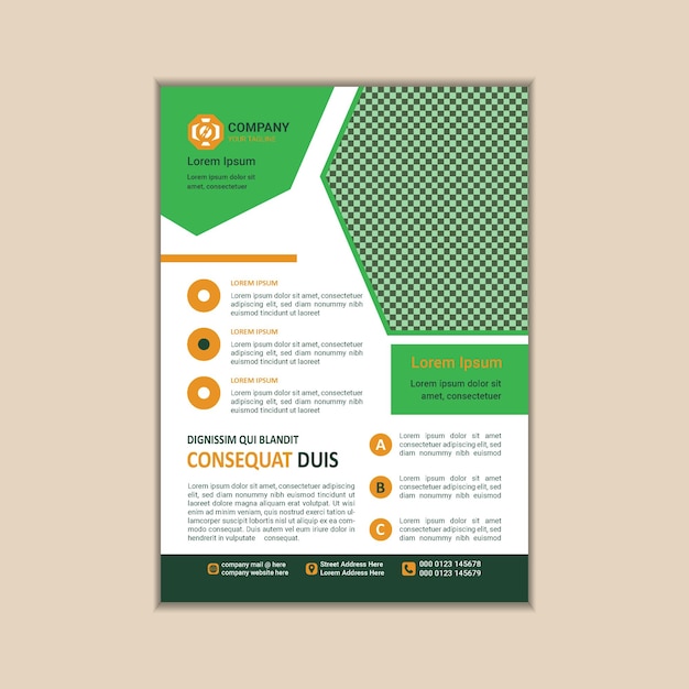 Modern Multipurpose Flyer Template Fully Editable and Print Ready A4 Size With Bleed