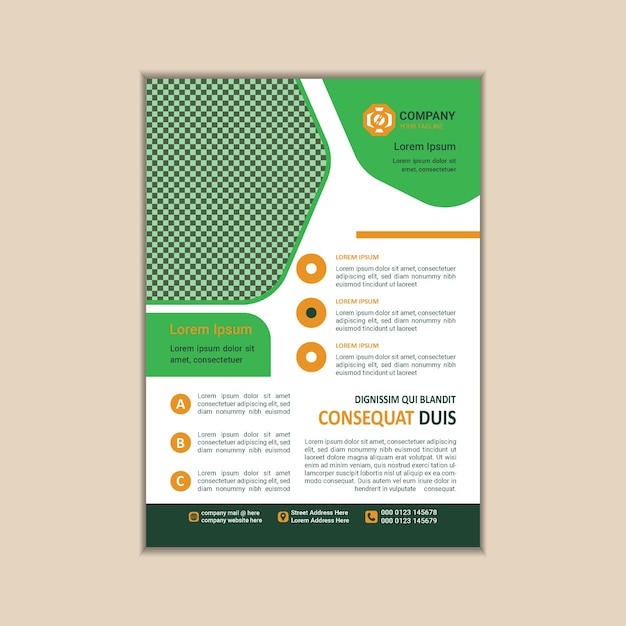 Modern Multipurpose Flyer Template Fully Editable and Print Ready A4 Size With Bleed