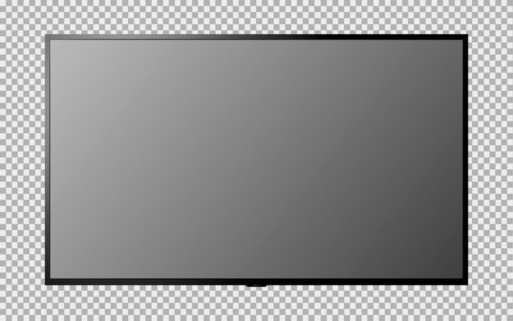 Vector modern oled tv isolated