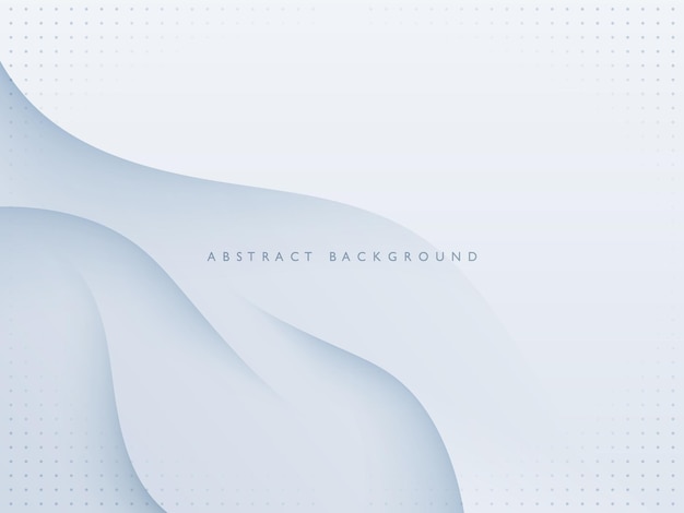 modern paper cut waves gray abstract background
